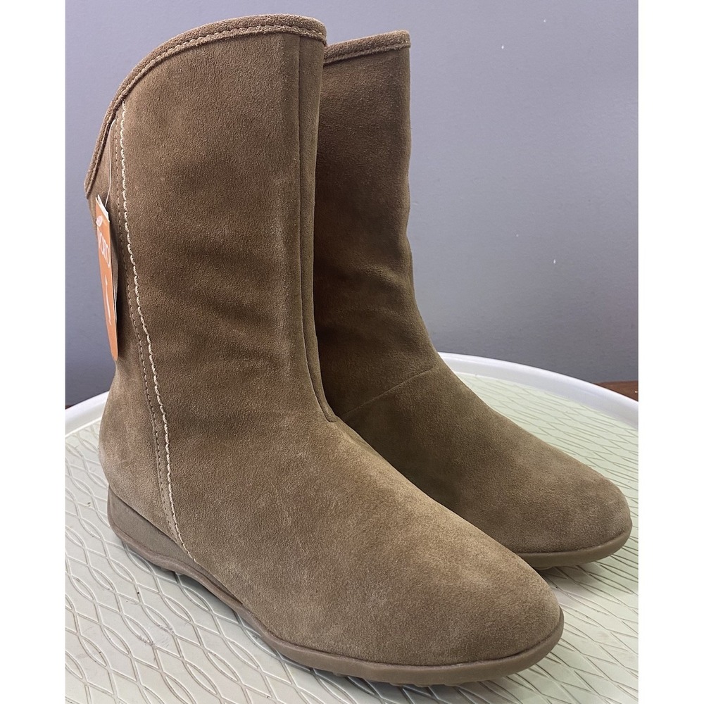 Sporto Ella Women Waterproof Winter Suede‎ Leather Fur Inside Brown Boots 6M NWT